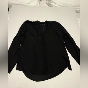 Elie Tahari black blouse size Large